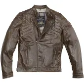 Black-Cafe London Philadelphia Braun Motorrad Lederjacke Größe 54