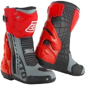 Bogotto Donington Grau Schwarz Rot Motorrad Stiefel Größe 47