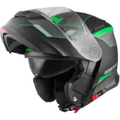 Bogotto V271 Delta Matt Schwarz Grün Klapphelm Größe XS