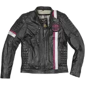 Black-Cafe London Barcelona Schwarz Motorrad Lederjacke Größe 52