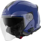 Bogotto H586 BT Solid Blau Bluetooth Jethelm Größe M