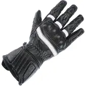 Büse Pit Lane Pro Damen Schwarz Weiß Handschuhe Größe 8