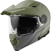 Bogotto FG-102 Duo Grün Fiberglass Klapphelm Größe XS