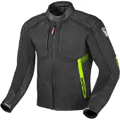 Berik Flexius Motorrad Lederjacke, schwarz/gelb, 58