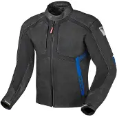Berik Flexius Schwarz Blau Motorrad Lederjacke Größe 50
