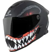 Bogotto Rapto Reptile Helm, schwarz/rot matt, M
