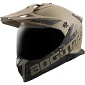 Bogotto FG-601 Duo Braun Fiberglass Enduro Helm Größe L