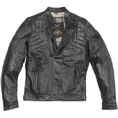 Black-Cafe London Philadelphia Motorrad Lederjacke, schwarz, 54
