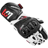 Bogotto Sugello Perforierte Schwarz Weiß Handschuhe Größe M