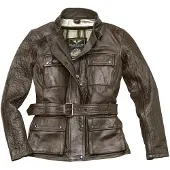Black-Cafe London Madrid Braun Damen Motorrad Lederjacke Größe M
