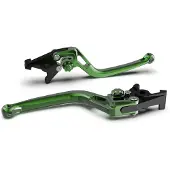 LSL Kupplungshebel BOW L25R mit ABE für BMW F S ST ABS, Ducati Monster Scrambler Multistrada Evo Panigale Hypermotard SP Enduro 749 - 1400 ccm Bj. 2003 - 2019, Farbe Hebel:grün, Farbe Versteller:grün