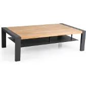 Brafab Amesdale Loungetisch Teak/Aluminium Anthrazit/Natur 140x80 cm
