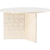 Ebuy24 Smögen Couchtisch Ø70 cm beige.