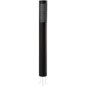 LINDBY Wegeleuchte Lurinda, schwarz, Alu, Ø 10,5 cm