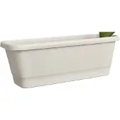 Elho Grauer Quadratischer Blumentopf - 52 x 20 x 18 cm