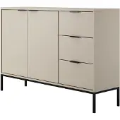 Petits-meubles Buffet Seattle mit 3 Schubladen und 2 Türen, Kaschmir, 150cm