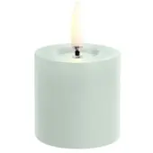 Uyuni LED Stumpenkerze 5 x 7,5cm melted dusty green