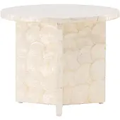 Ebuy24 Smögen Beistelltisch Ø40 cm beige.