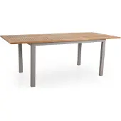 Brafab Lyon Ausziehtisch Aluminium/Teak