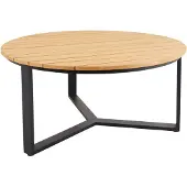 Brafab Gartenesstisch Laurion aus Teakholz, modern, rund, natur, Ø 150 cm, für 4–6 Personen