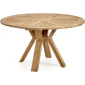 Brafab Circus Tisch rund 130cm aus massivem Teakholz natur 8994464007410