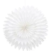 Ebuy24 Storlien Weihnachtsstern mit Licht Papier Ø80 cm Pendelleuchte weiß.