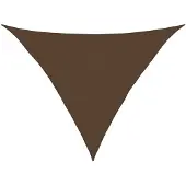 vidaXL Sonnensegel 160 g/m² Braun 5x5x6 m HDPE