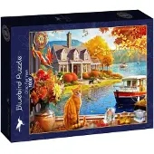 Blue Bird Herbst-Legespiel Crisp Fall View - 1000 Teile Puzzle