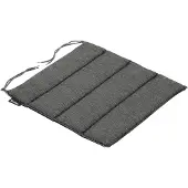 Brafab Sitzkissen Delia aus recyceltem Stoff, modern, grau, mit Bändern zur Befestigung