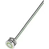 TRU COMPONENTS 649962 PS223P10Y01G24T Piezotaster Grün (Ø) 28 mm 1 St.