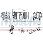 Nissens Kompressor, Klimaanlage ** FIRST FIT ** 891019
