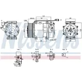 Nissens Kompressor, Klimaanlage ** FIRST FIT ** 890945