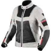 REV'IT! REV’IT! Tornado 4 H2O Damen Silber Schwarz Motorrad Jacke Größe 44