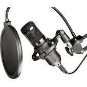Noname Condenser Microphone On A Boom