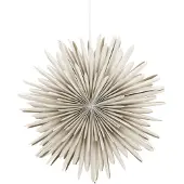 Ebuy24 Sälen Weihnachtsstern mit Licht Papier Ø46 cm Pendelleuchte beige.