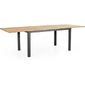Brafab Lyon Ausziehtisch Aluminium/Teak