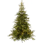 Everlands Grandis Fir Kunstweihnachtsbaum grun mit Beleuchtung H180 cm D132 cm (groen)