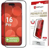 Displex Bildschirmschutzfolie Real Glass Full Cover für das Apple iPhone 16 Pro