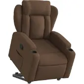 vidaXL Relaxsessel mit Aufstehhilfe Braun Stoff