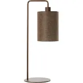Light & Living - tischlampe - Donio - beige braun - baumwolle metall - schreibtischlampe - E27 - 1885652