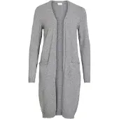 Vila Longstrickjacke "VIRIL LONG L/S KNIT CARDIGAN - NOOS" Viskosemischung, regular fit