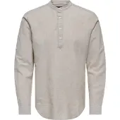 Only & Sons Herren Langarmshirt ONSCAIDEN Slim Fit Grau 22009883 M