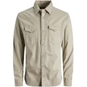 Jack & Jones JACK&JONES Essentials JJESHERIDAN Hemd Langarm Rundhals Regular Fit