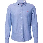 Levi's Levis Jeanshemd "BATTERY HM SHIRT SLIM" mit Logobadge