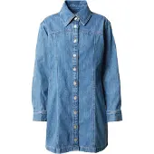 Levi's für Damen. A4585-0001 Shay Kleid blau (S), Lässig, Langarm, Bio-Baumwolle, Nachhaltig