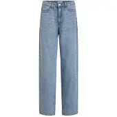 Vila Kelly Jaf Straight Fit Hochtaillierte Jeans