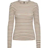 Pieces Pcruka Oberteil Mit Langen Ärmeln | Beige | XL