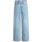 Levi's für Damen. A6081-0002 Ribcage Jeans mit weitem Bein blau (30/32), Lässig, Baumwolle, Denim