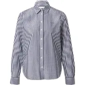 Gant Hemdbluse "REG POPLIN STRIPED SHIRT" mit einer kleinen Logostickerei auf der Brust