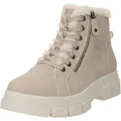 Tom Tailor Damenschuhe Stiefel Schnürer Beige Freizeit